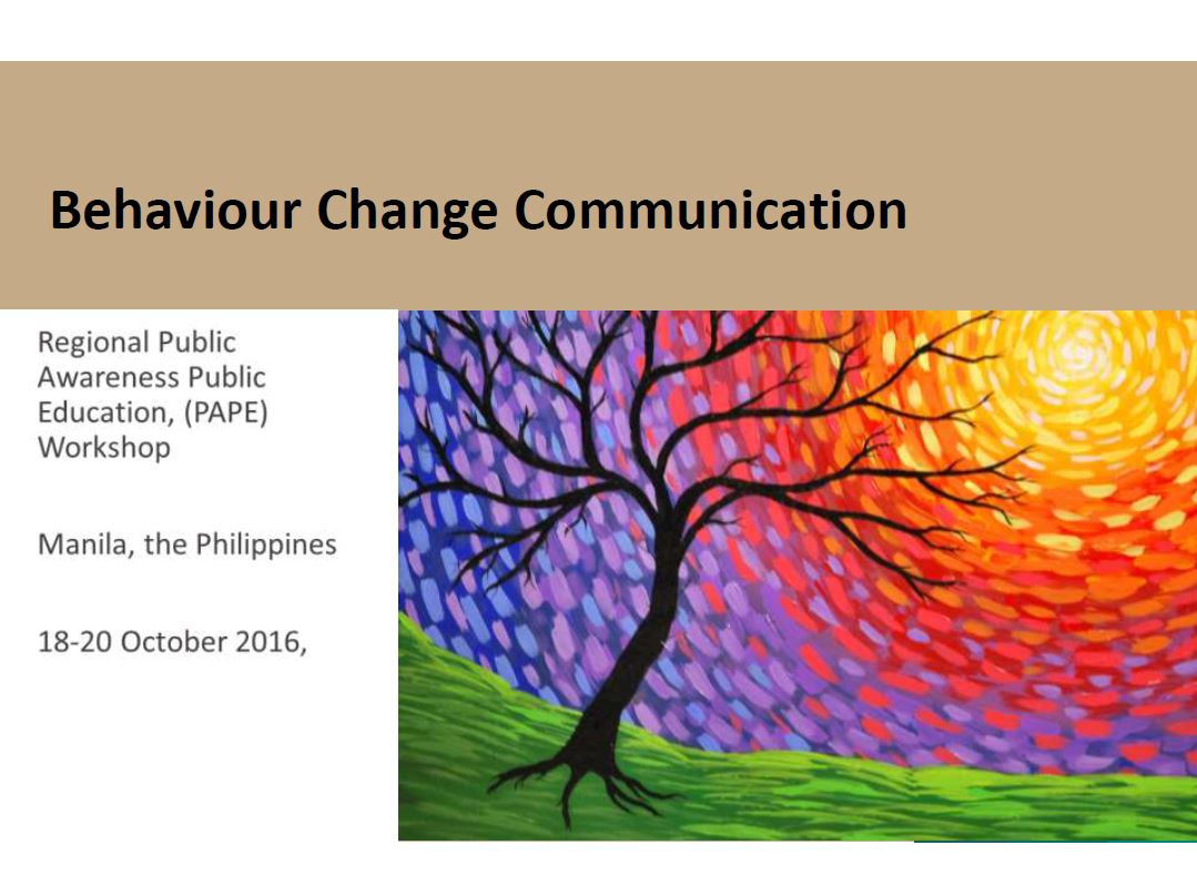 Introduction To Behavior Change Communication BCC Resilience Library