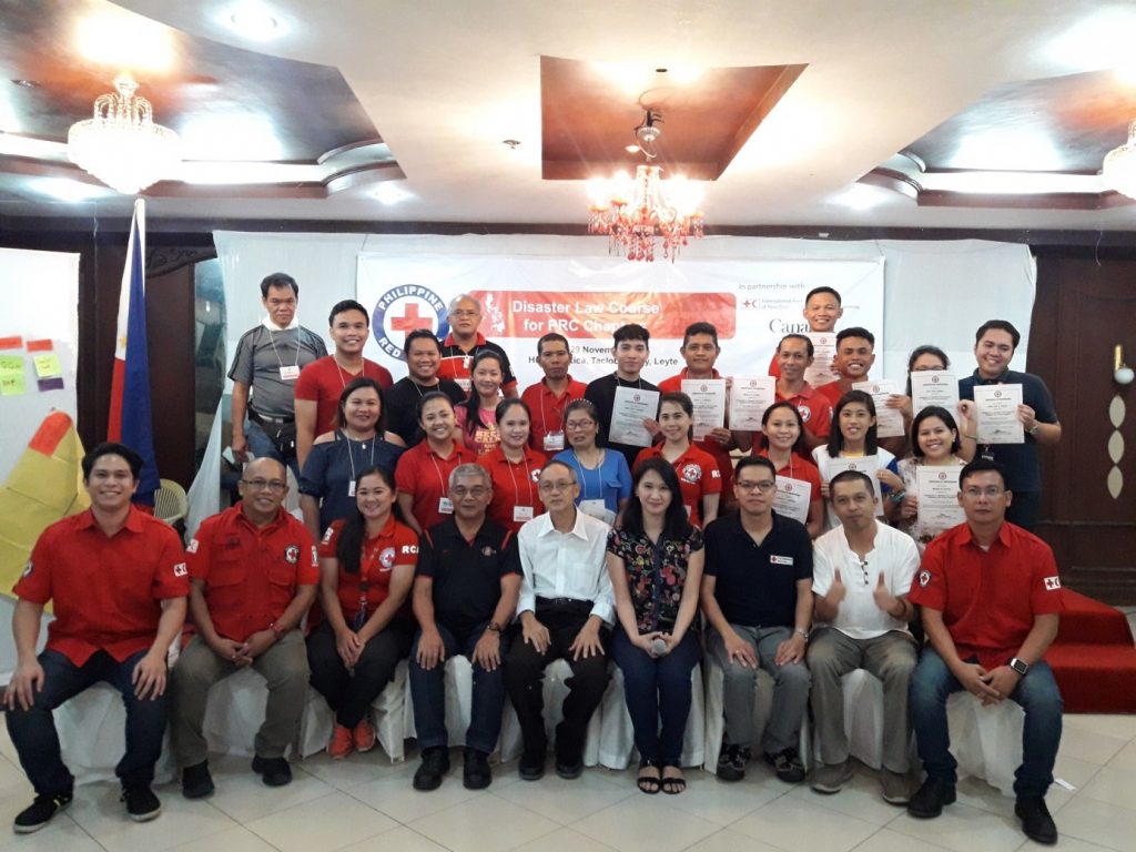 Philippine Red Cross rolls out training on disaster law for Chapters | 27-29 November 2017
