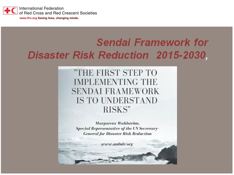 Sendai Framework To Disaster Risk Reduction 2015-2030 | Resilience Library