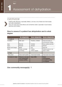 Tool 1 - Assessment of Dehydration - ECV Action Tools