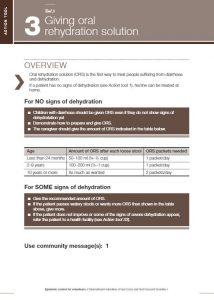 Tool 3 - Giving oral rehydration solution - ECV Action Tools