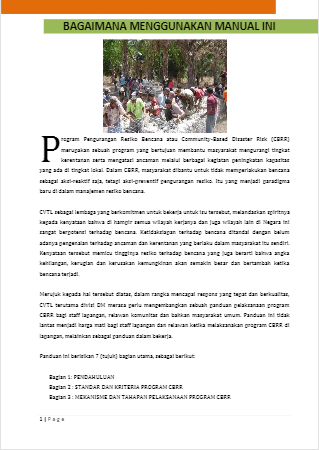 Guidelines for Community Based Risk Reduction (in Bahasa Indonesia ...