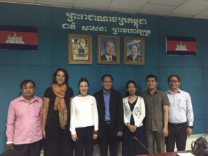 CRC, IFRC and NCDM representatives meet to discuss next steps on the disaster law disseminations for Cambodia 2016